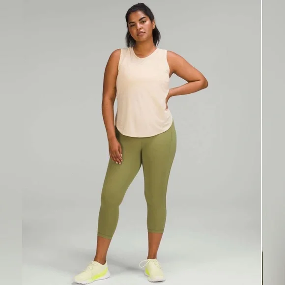 Lululemon Swift Speed High-Rise Crop 23" in Bronze Green Size 4 - Picture 2 of 5